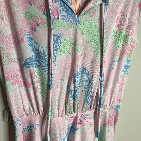 Vintage 1970's colorful patterned flare dress - Picture 2 of 4
